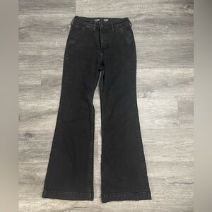 Old Navy Faded Black Flare Jeans